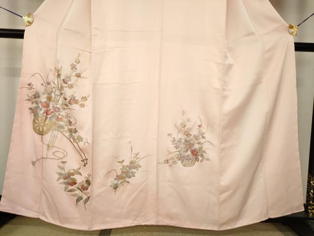 平和屋着物●訪問着　花車文　金銀彩　正絹　逸品　AABJ6787ck