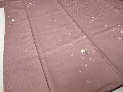 平和屋着物●上質な小紋　花丸文　正絹　逸品　AABJ6795ck