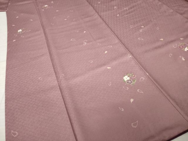 平和屋着物●上質な小紋　花丸文　正絹　逸品　AABJ6795ck
