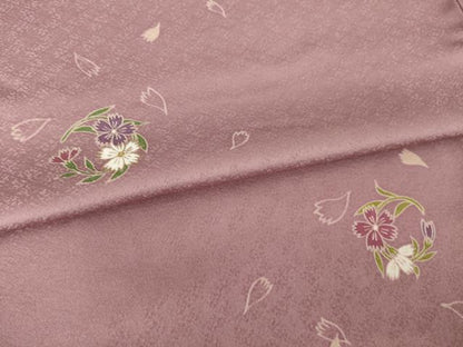 平和屋着物●上質な小紋　花丸文　正絹　逸品　AABJ6795ck