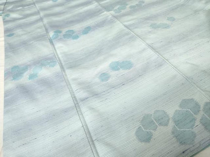 平和屋着物●上質な紬　亀甲文　正絹　逸品　未使用　AABJ6798ck