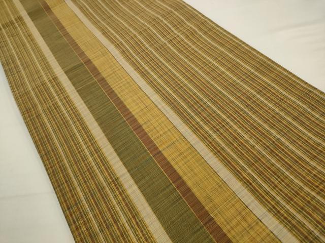 平和屋着物◎両面六通柄袋帯　鹿　間道　正絹　逸品　AABJ6813pf
