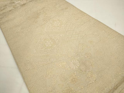 平和屋着物◎六通柄袋帯　唐織　九百紋織錦　金糸　正絹　逸品　AABJ6818pf
