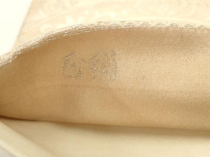 平和屋着物◎六通柄袋帯　花青海波　銀糸　正絹　逸品　AABJ6830pf