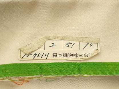 平和屋着物◎西陣　森本織物謹製　六通柄袋帯　唐織　亀甲花文　金銀糸　正絹　逸品　AABJ6844pf