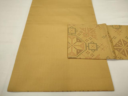 平和屋着物◎つけ帯　蜀江花文　正絹　逸品　AABJ6875pf