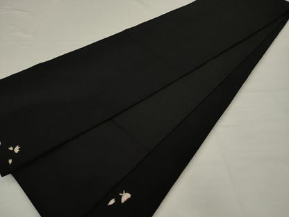 平和屋着物●太鼓柄袋帯　夢　黒地　金彩　鬼しぼ縮緬　正絹　逸品　AABJ6883pf