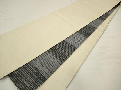 平和屋着物●日本画家　水嶋征夫　太鼓柄袋帯　手描き　兎　正絹　逸品　AABJ6889pf