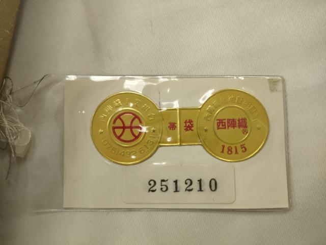 平和屋着物●西陣　織華佐竹謹製　両面六通柄袋帯　葉尽くし　証紙付き　正絹　逸品　AABJ6890pf