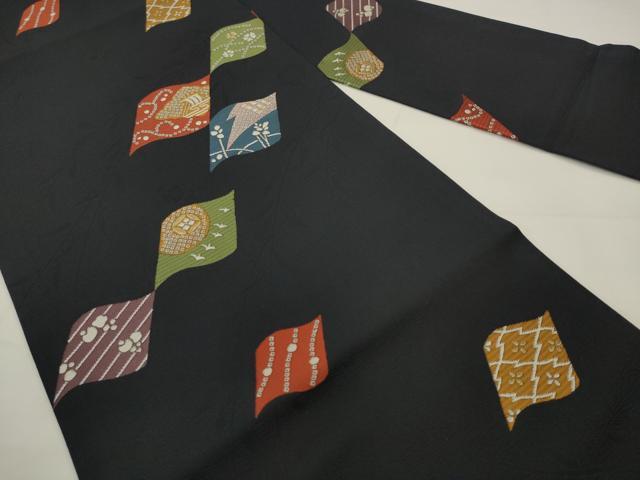 平和屋着物●西陣　九寸名古屋帯　瓦吉祥文　金糸　証紙付き　正絹　逸品　AABJ6891pf