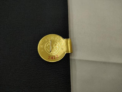 平和屋着物●西陣　九寸名古屋帯　瓦吉祥文　金糸　証紙付き　正絹　逸品　AABJ6891pf