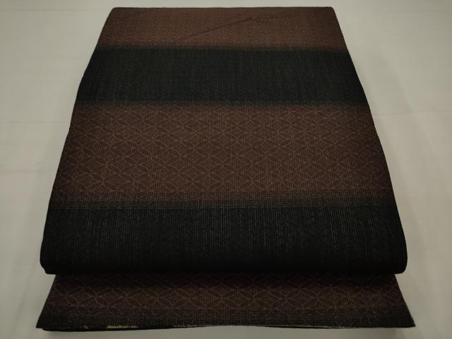 平和屋着物●両面六通柄袋帯　葡萄蔦の葉文　金糸　正絹　逸品　AABJ6902pf