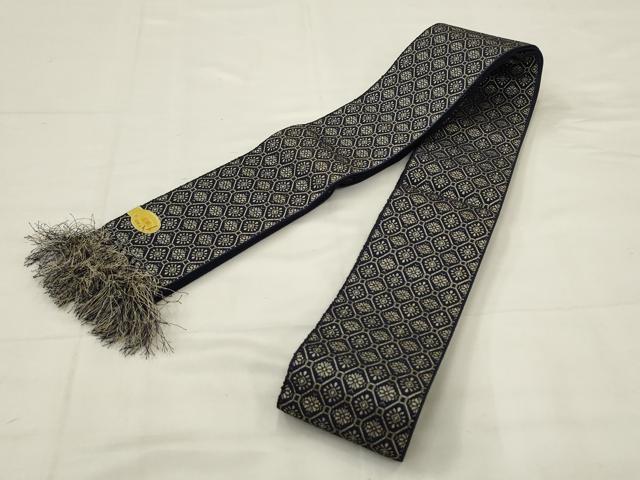 平和屋着物●男性　本場筑前博多織　角帯　蜀江花文　正絹　逸品　AABJ6906pf