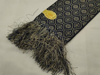 平和屋着物●男性　本場筑前博多織　角帯　蜀江花文　正絹　逸品　AABJ6906pf