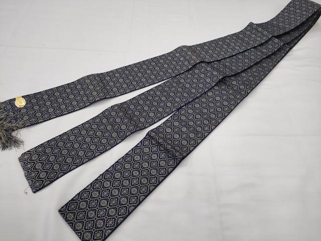 平和屋着物●男性　本場筑前博多織　角帯　蜀江花文　正絹　逸品　AABJ6906pf