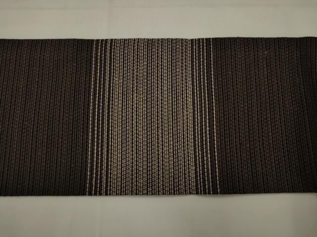平和屋着物●全通柄九寸名古屋帯　横段文　正絹　逸品　AABJ6910pf