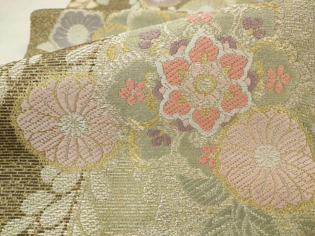 平和屋着物●京の名工　染匠越後屋通博　六通柄袋帯　辻が花　宮廷染　金銀糸　正絹　逸品　AABJ6911pf