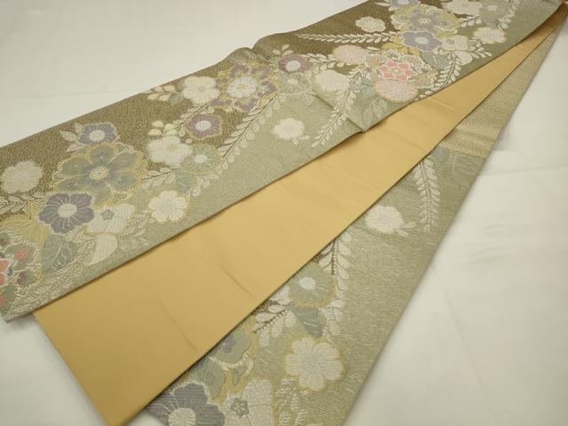 平和屋着物●京の名工　染匠越後屋通博　六通柄袋帯　辻が花　宮廷染　金銀糸　正絹　逸品　AABJ6911pf
