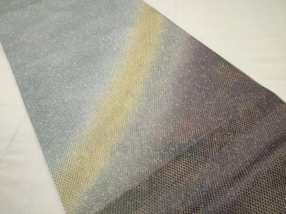 平和屋着物●太鼓柄袋帯　霞文　金糸　正絹　逸品　AABJ6912pf