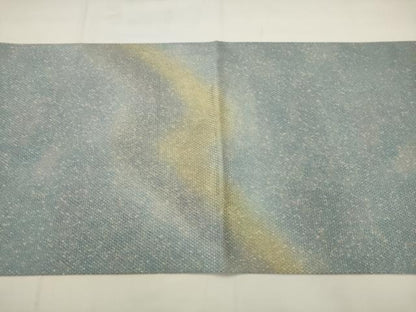平和屋着物●太鼓柄袋帯　霞文　金糸　正絹　逸品　AABJ6912pf