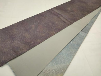平和屋着物●太鼓柄袋帯　霞文　金糸　正絹　逸品　AABJ6912pf