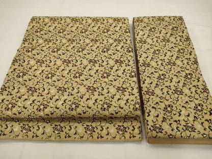 平和屋着物●つけ帯　更紗花文　金糸　正絹　逸品　AABJ6913pf