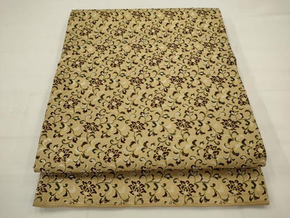 平和屋着物●つけ帯　更紗花文　金糸　正絹　逸品　AABJ6913pf