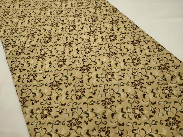 平和屋着物●つけ帯　更紗花文　金糸　正絹　逸品　AABJ6913pf