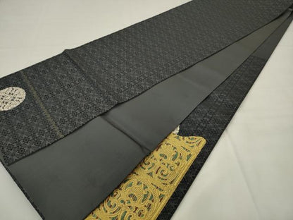 平和屋着物●皇室・伊勢神宮御用　御御帯　山口美術織物　山口弘躬　太鼓柄袋帯　唐織　飛鳥玉虫厨子　正絹　逸品　AABJ6916pf
