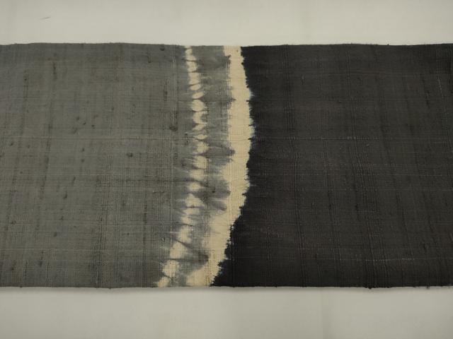 平和屋着物●九寸名古屋帯　紬地　絞り　丸文　正絹　逸品　AABJ6926pf