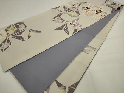 平和屋着物●全通柄京袋帯　兎　正絹　逸品　AABJ6927pf