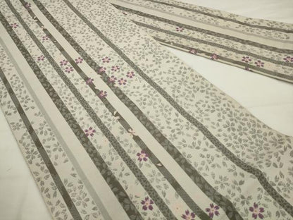 平和屋着物●本場筑前博多織　八寸名古屋帯　舞桜文　ほていや扱い　正絹　逸品　AABJ6934pf