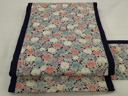 平和屋着物●全通柄九寸名古屋帯　菊尽くし　金彩　正絹　逸品　AABJ6937pf