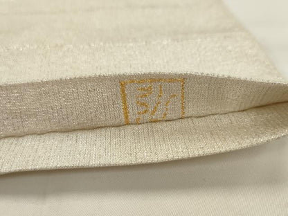 平和屋着物●桝屋高尾　(ねん金綴錦)　全通柄袋帯　段霞文　正絹　逸品　AABJ6952pf