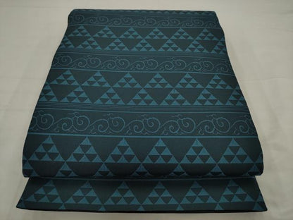 平和屋着物●両面全通柄袋帯　流水花鳥文　正絹　逸品　AABJ6958pf