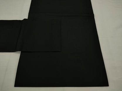 平和屋着物●つけ帯　吉祥文　黒地　金糸　正絹　逸品　AABJ6962pf