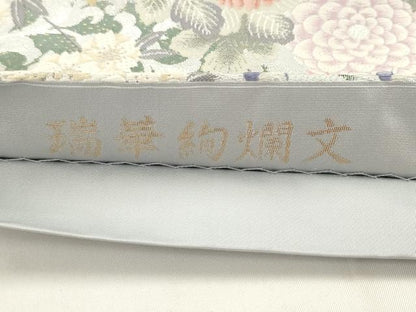 平和屋着物●六通柄袋帯　唐織　瑞華絢爛文　金銀糸　正絹　逸品　AABJ6966pf