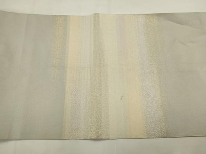 平和屋着物●爪掻き本綴れ　八寸名古屋帯　霞文　金銀糸　正絹　逸品　AABJ6988pf