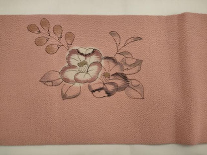 平和屋着物●九寸名古屋帯　辻が花　手描き　絞り　鬼しぼ縮緬　正絹　逸品　AABJ6996pf