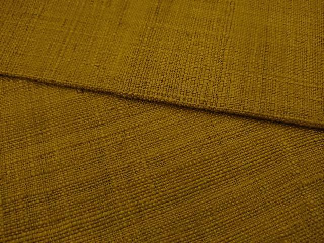 平和屋着物●八寸名古屋帯　紬地　色無地　桑茶色　正絹　逸品　AABJ6999pf