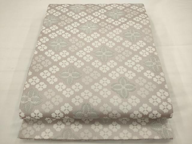 平和屋着物●六通柄袋帯　唐織　織尽　寿光織　花菱文　正絹　逸品　AABJ7005pf