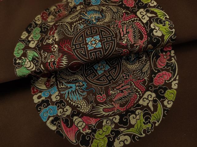 平和屋着物●アンティーク　大正ロマン　つけ帯　龍　正絹　逸品　AABJ7015pf