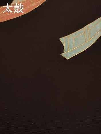 平和屋着物●塩瀬　九寸名古屋帯　駒刺繍　舟　正絹　逸品　AABJ7018pf