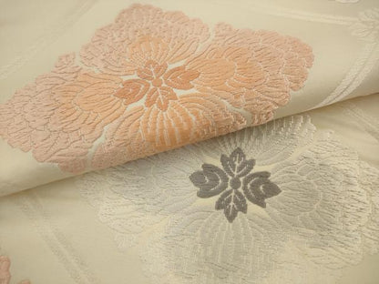 平和屋着物●六通柄袋帯　唐織　花菱文　正絹　逸品　AABJ7025pf