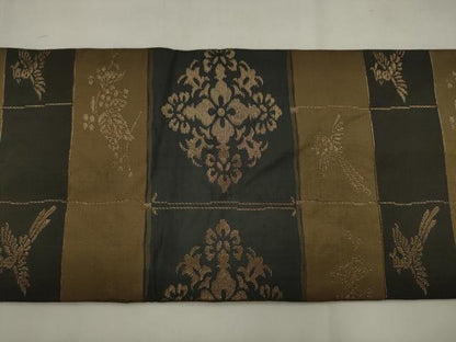 平和屋着物●九寸名古屋帯　鳳凰花文　金糸　正絹　逸品　AABJ7052pf