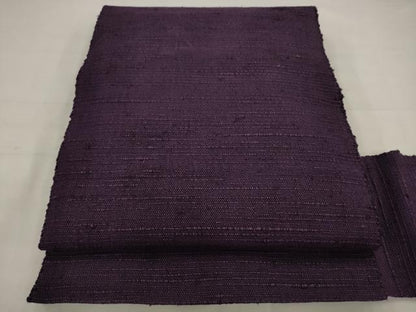 平和屋着物●八寸名古屋帯 信州紬 桑の実色 正絹 逸品 AABJ7056pf