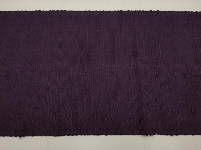 平和屋着物●八寸名古屋帯 信州紬 桑の実色 正絹 逸品 AABJ7056pf