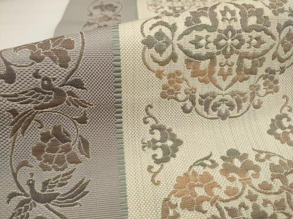 平和屋着物●本場筑前博多織　八寸名古屋帯　鳳凰花文　正絹　逸品　AABJ7062pf