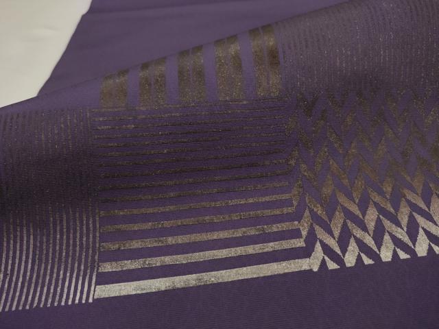 平和屋着物●九寸名古屋帯　幾何学文様　正絹　逸品　AABJ7064pf