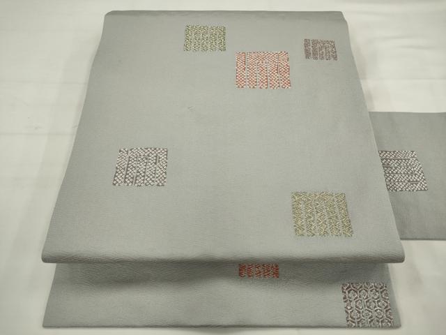 平和屋着物●西陣の名門 加納幸謹製 九寸名古屋帯 源氏香 金銀糸 正絹 逸品 AABJ7066pf